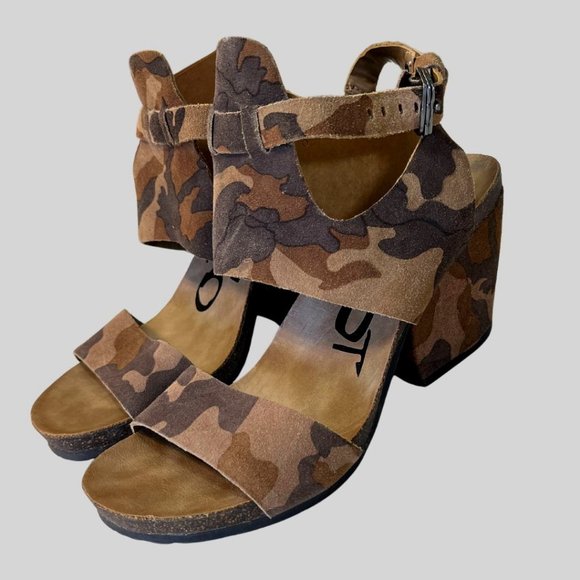 OTBT Camuflage Sandals - size 8 - 0529LR-10 - Picture 1 of 9